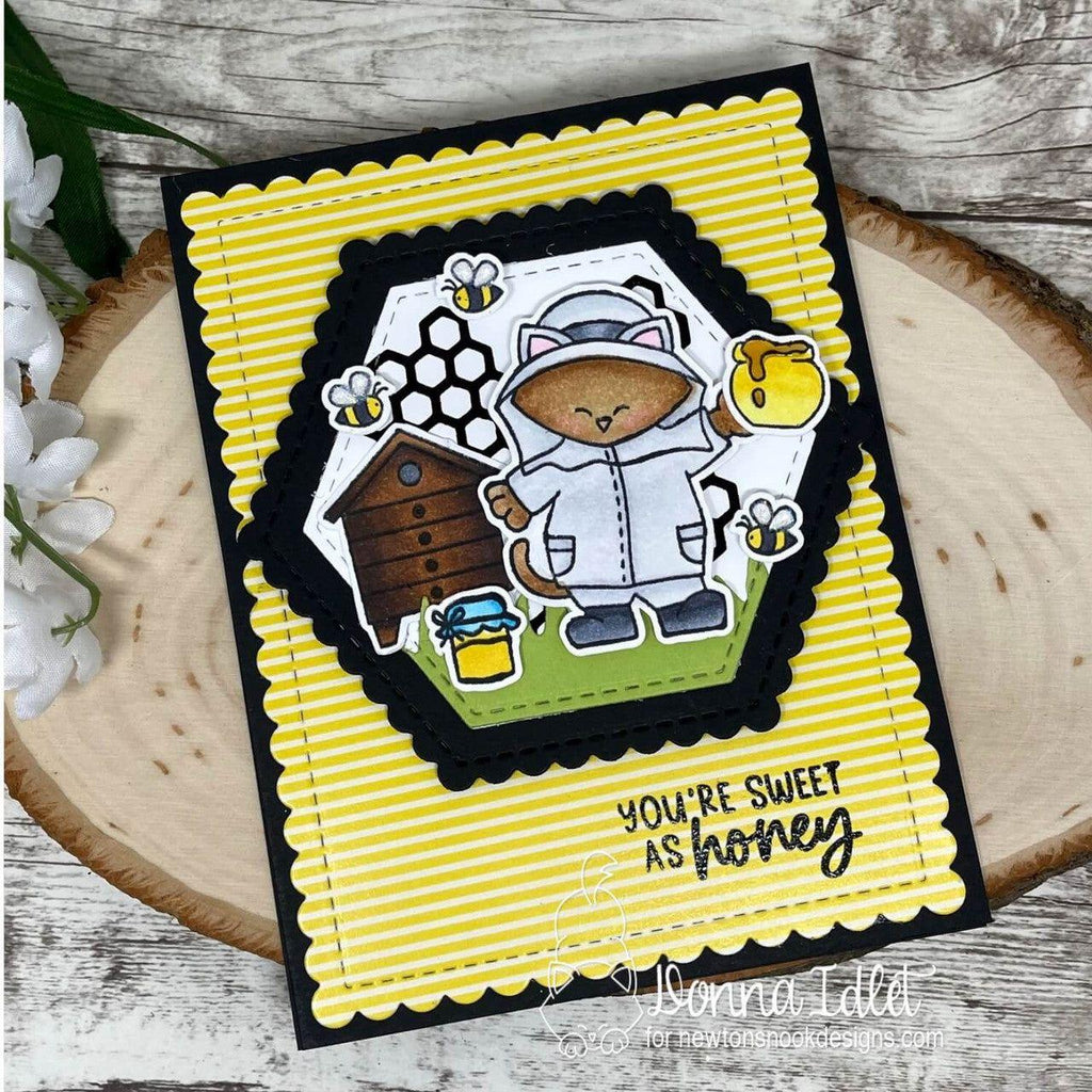 Newton's Nook Designs Beekeeper Newton Clear Stamps nn2406s02 sweet