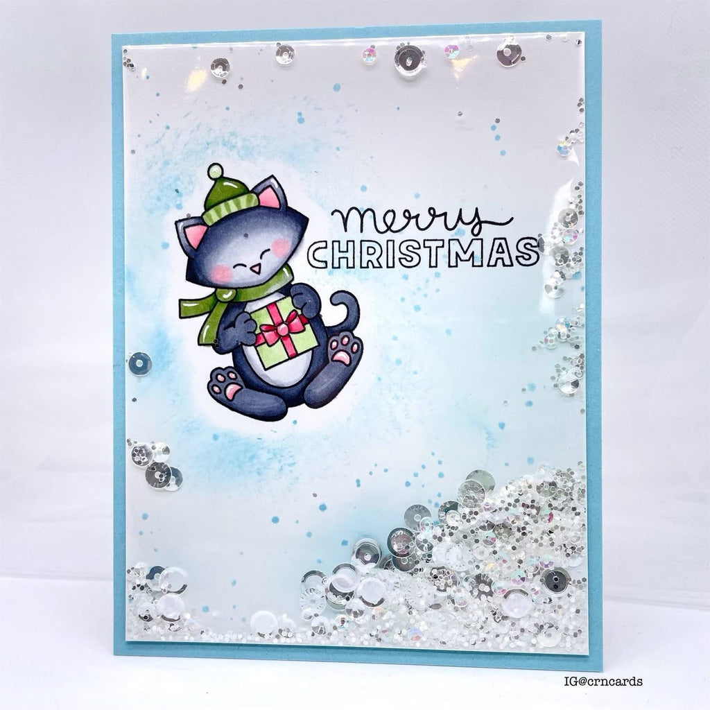 Newton's Nook Happy Paw-lidays STAMPtember Exclusive Stamp and Die Set