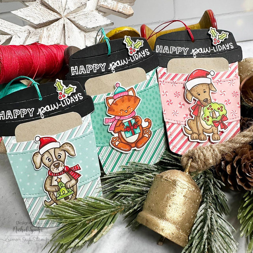 Newton's Nook Happy Paw-lidays STAMPtember Exclusive Stamp and Die Set | color-code:ALT02