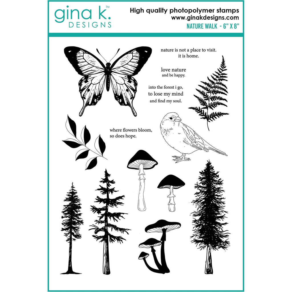 Gina K Designs Nature Walk Clear Stamps