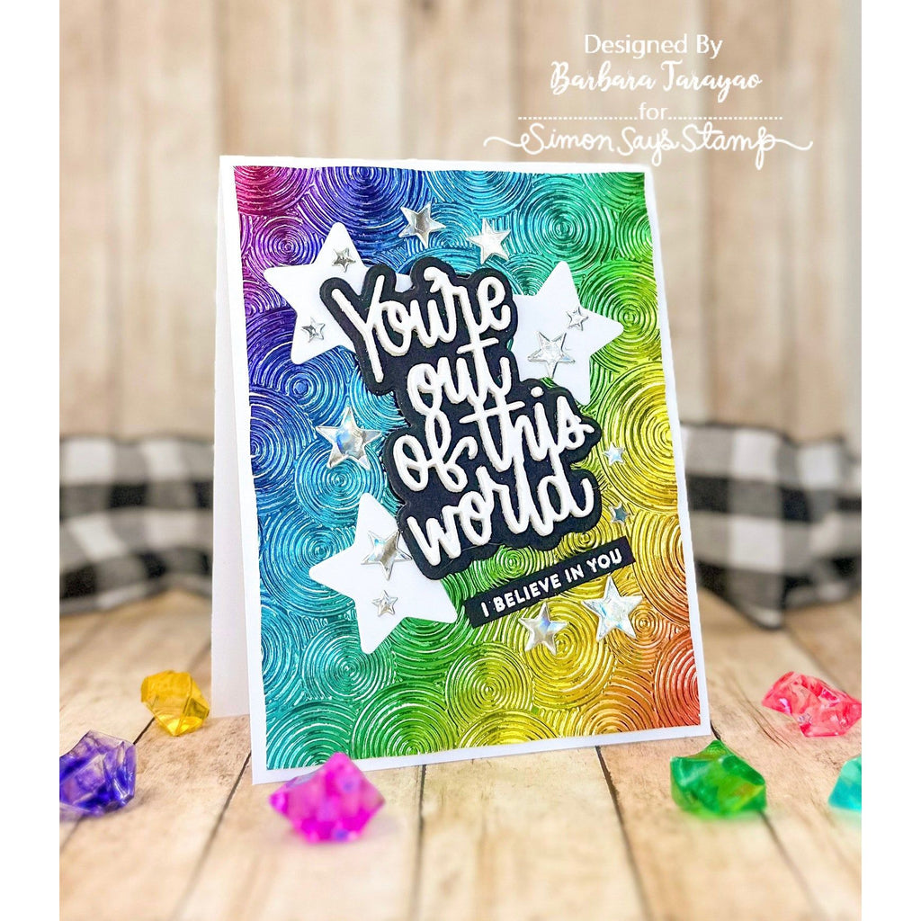 Simon Says Stamp Nested Stars Wafer Dies sssd112843 Out Of This World Friend Card | color-code:ALT01