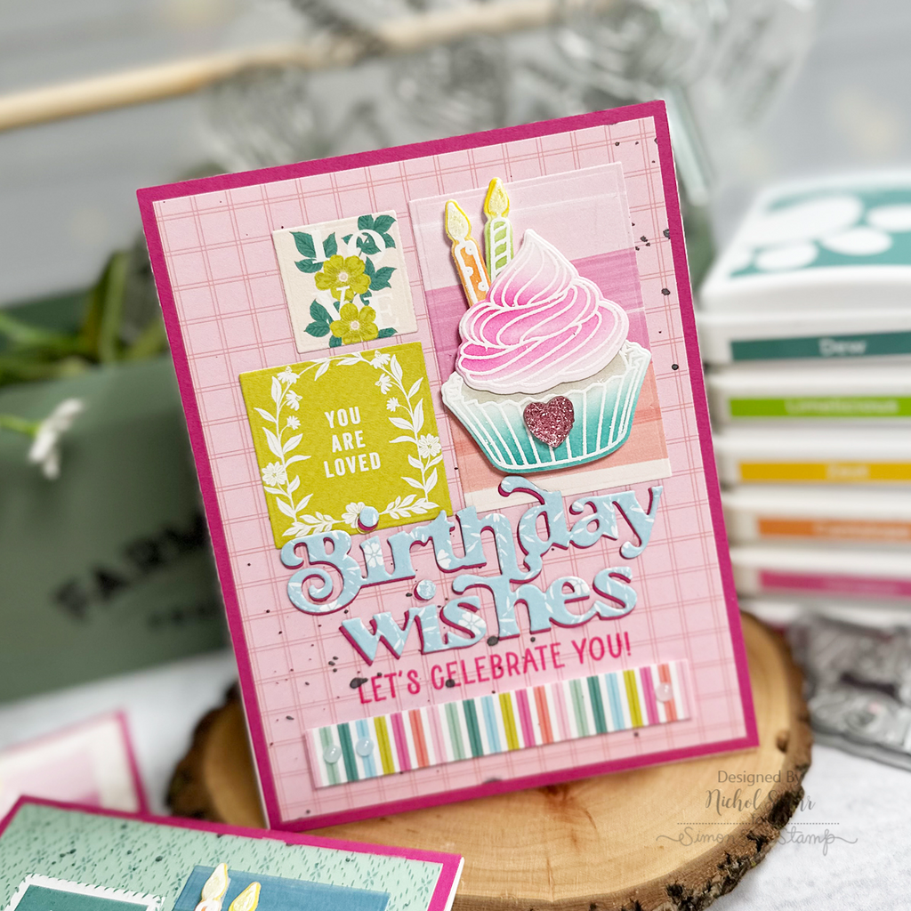 Simon Says Stamp Card Kit of the Month June 2024 Sweet Birthday ck0624 Birthday Card | color-code:ALT24