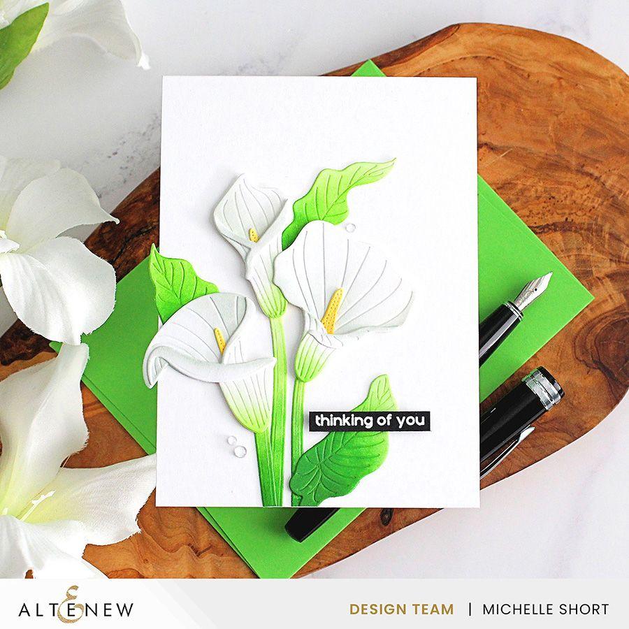 Altenew Craft A Flower Calla Lily Layering Dies alt8586 thinking of you