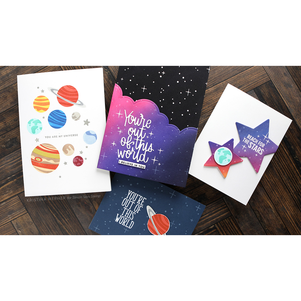 Simon Says Stamps and Dies You Are My Universe set642yu Out Of This World Card Set | color-code:ALT03