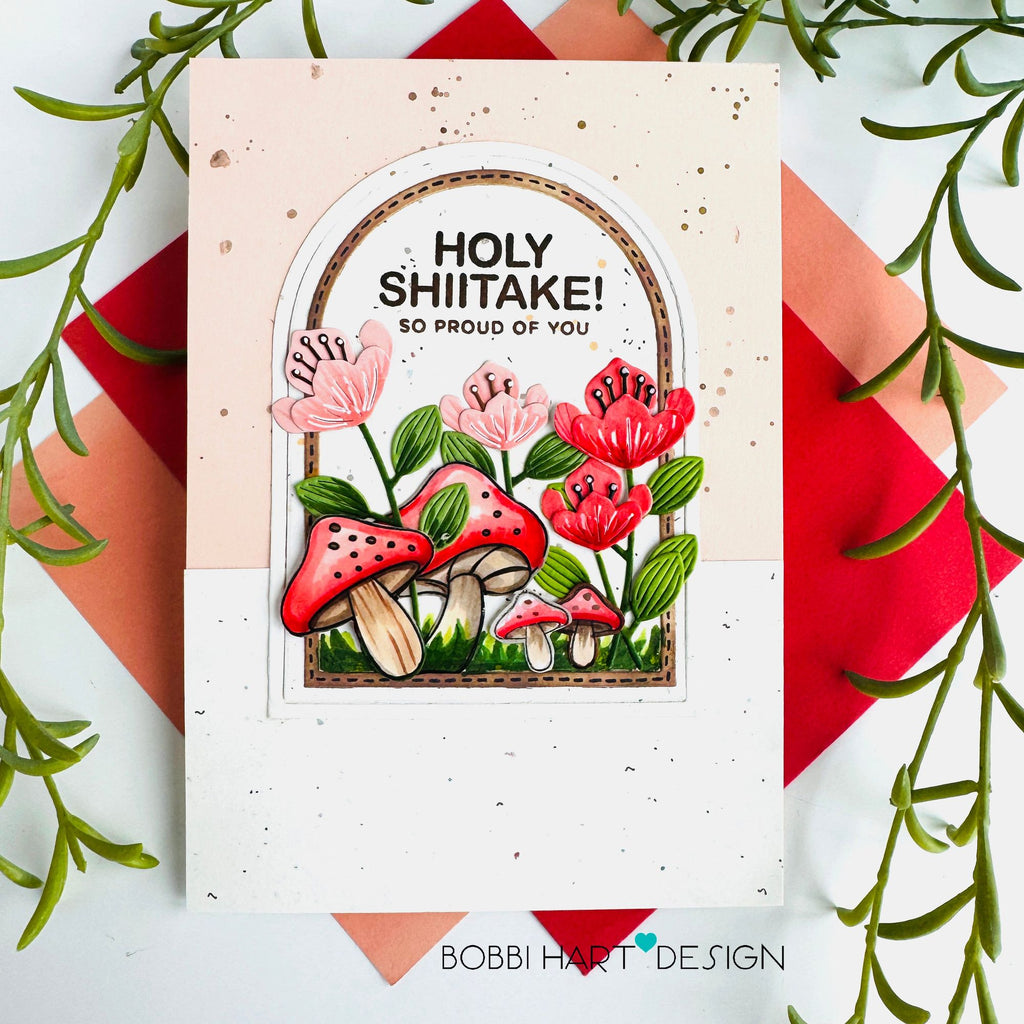 CZ Design Oh Shiitake Wafer Dies czd253c To Love Congrats Card | color-code:ALT03