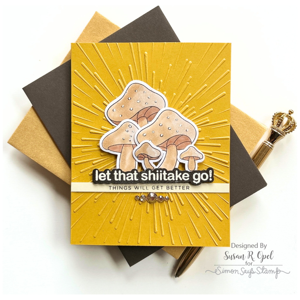 CZ Design Oh Shiitake Wafer Dies czd253c To Love Encouragement Card