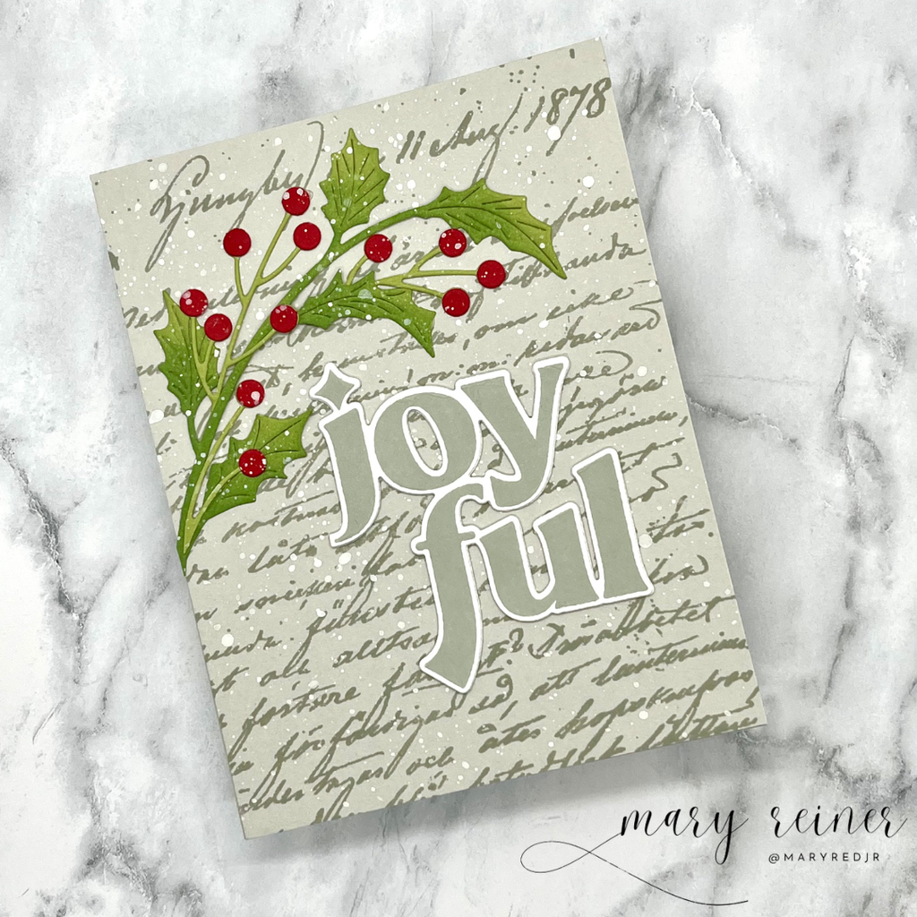 Simon Says Clear Stamps Old Letter 1067ss Cheering for You Christmas Card | color-code:ALT05