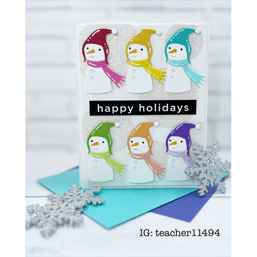 Simon Says Stamp Oliver the Snowman Wafer Dies s960 Festive Fun Holiday Card | color-code:ALT02