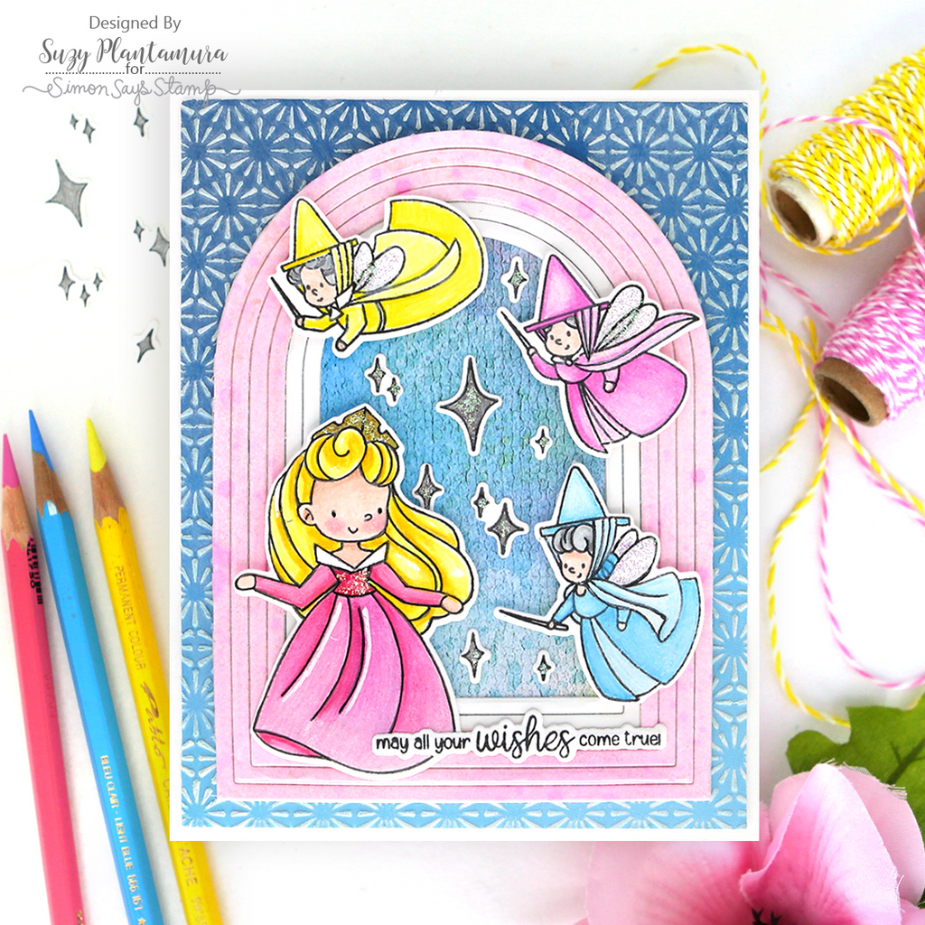 Simon Says Clear Stamps Once Upon a Dream 2057ssc Sunny Vibes Birthday Card  | color-code:ALT04