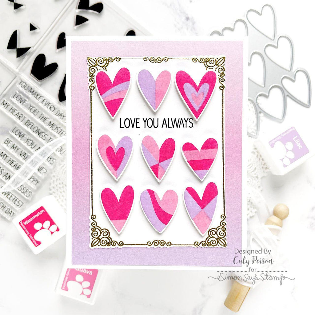 Simon Says Clear Stamps Ornate Borders And Frames 2017ssc Sweetheart Love Card | color-code:ALT06