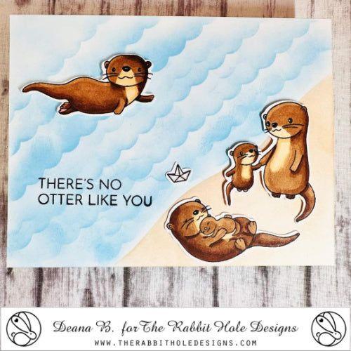 The Rabbit Hole Designs Otterly Adore Clear Stamps TRH-201 water