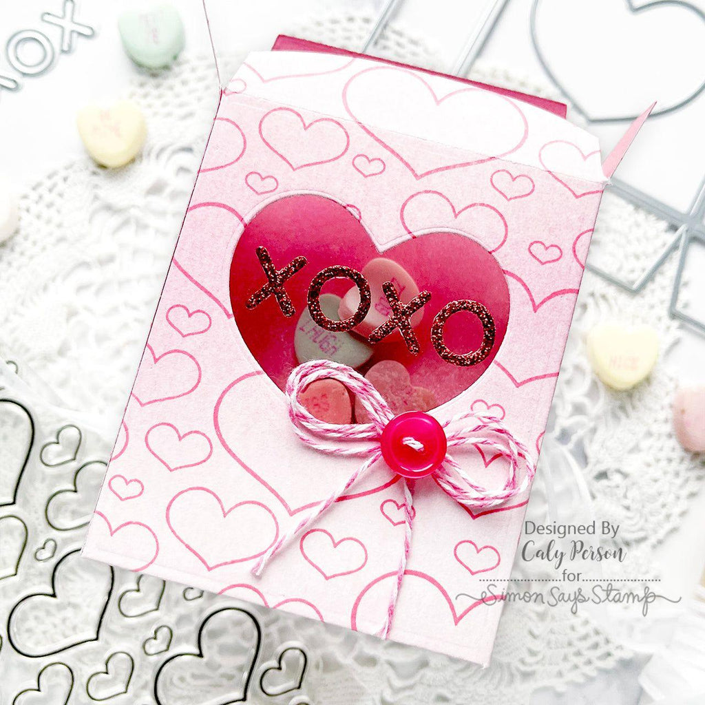 Simon Says Clear Stamp Outline Hearts 1149ssc To Love Candy Box | color-code:ALT01