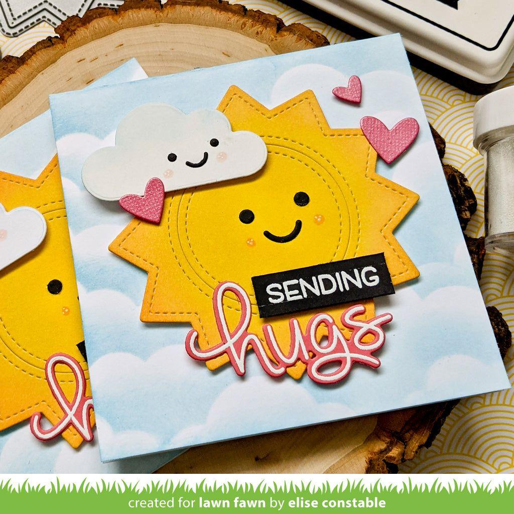 Lawn Fawn Long Distance Hugs Clear Stamps lf2510 sending hugs