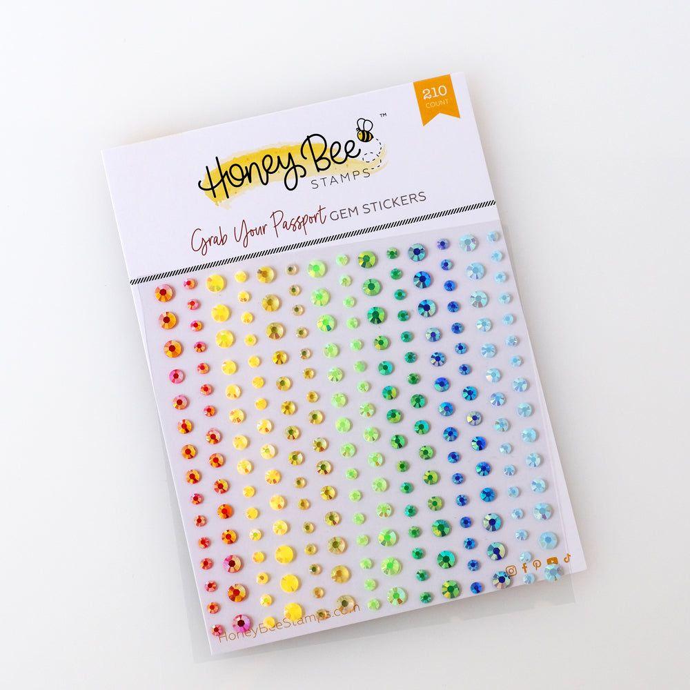 Honey Bee Grab Your Passport Gem Stickers hbgs-048