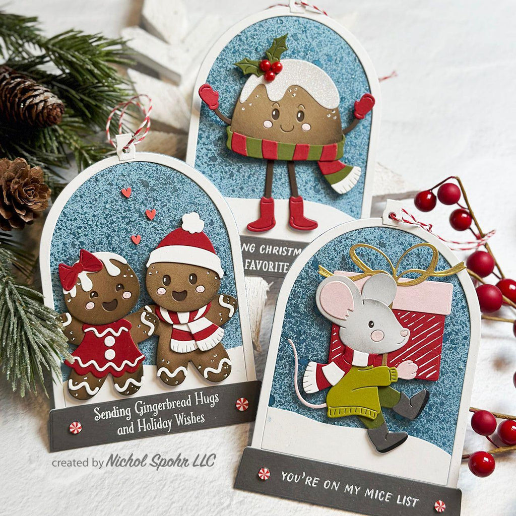 s5-609 Spellbinders Dancin' Gingerbread Etched Dies holiday wishes | color-code:ALT01