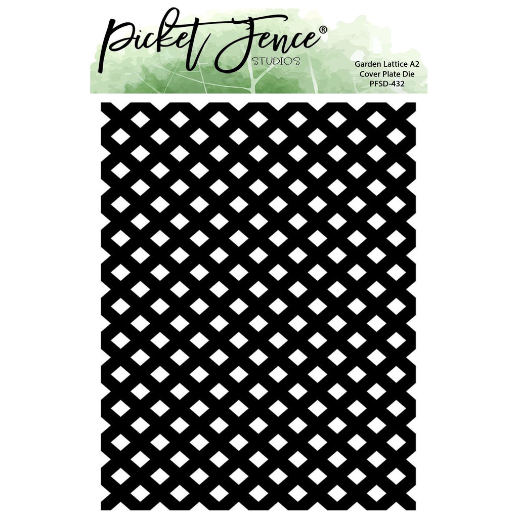 Picket Fence Studios Garden Lattice A2 Cover Plate Die pfsd-432