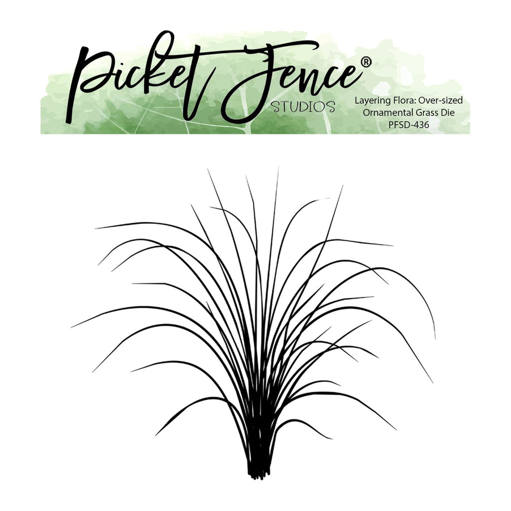 Picket Fence Studios Layering Flora: Over-sized Ornamental Grass Die pfsd-436