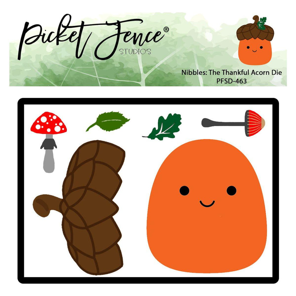 Picket Fence Studios Nibbles: The Thankful Acorn Dies pfsd-463