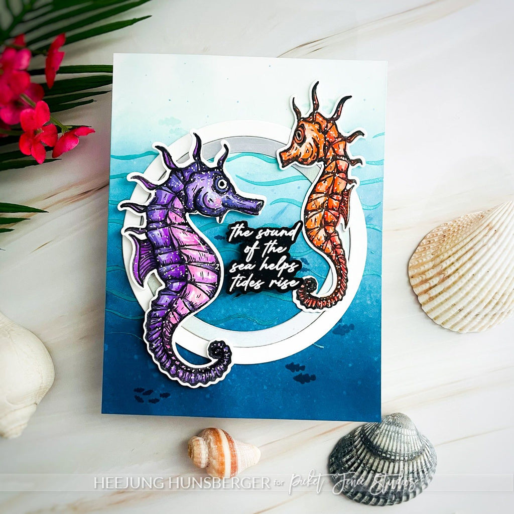 Picket Fence Studios Seahorses of the Sea Dies oc-134d sea