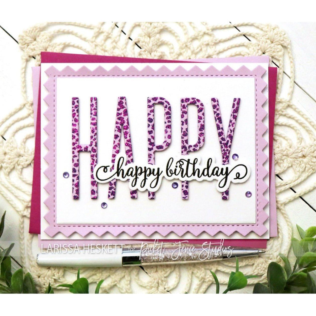 Picket Fence Studios Swanky Sentiments: Birthday Dies s-213d happy