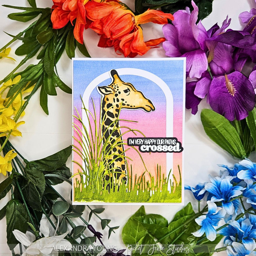 Picket Fence Studios Hi Hey Hello, Giraffe Dies a-175d happy our paths crossed