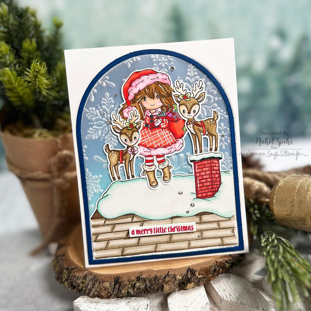 Picket Fence Studios Dancer Delivers Christmas STAMPtember Exclusive Stamps 3126ssc | color-code:ALT01