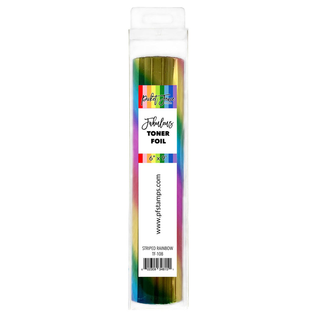 Picket Fence Studios Toner Foil Striped Rainbow tf-108