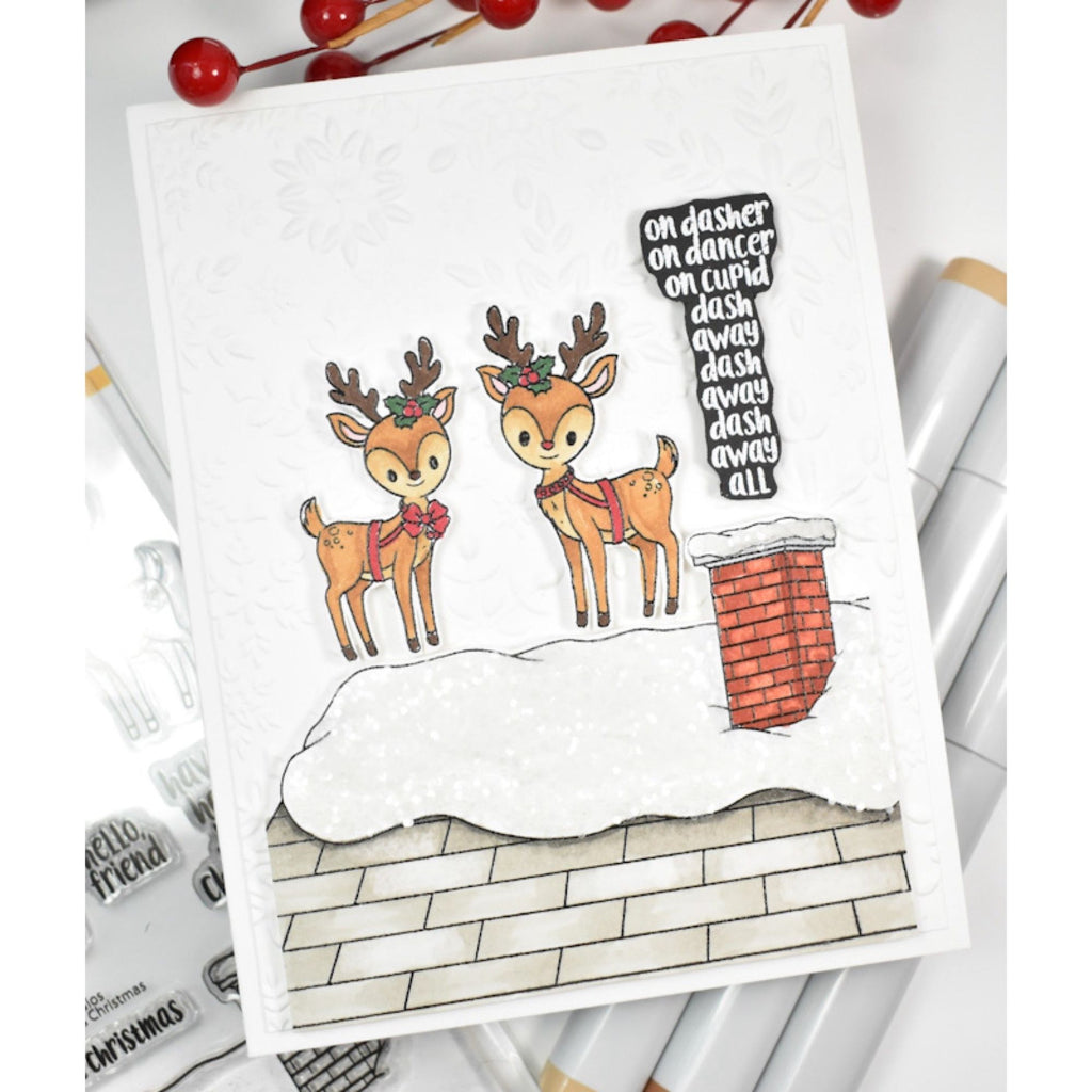 Picket Fence Studios Dancer Delivers Christmas STAMPtember Exclusive Stamps and Dies Set