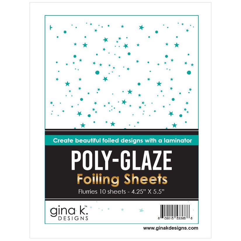 Gina K Designs Flurries Poly-Glaze Foiling Sheets pgf