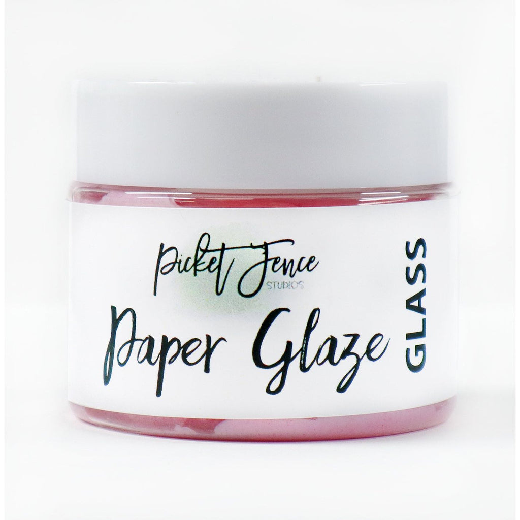 Picket Fence Studios Paper Glaze Glass Rose Red pgg-104