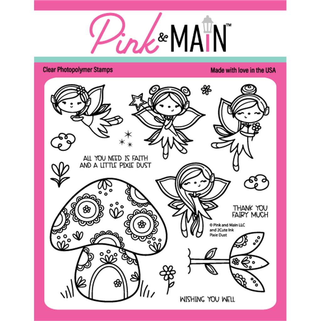 Pink and Main Pixie Dust Clear Stamps PM0615