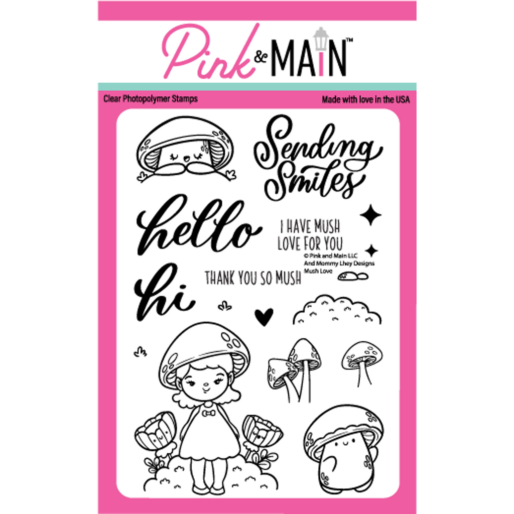 Pink and Main Mush Love Clear Stamps PM0617