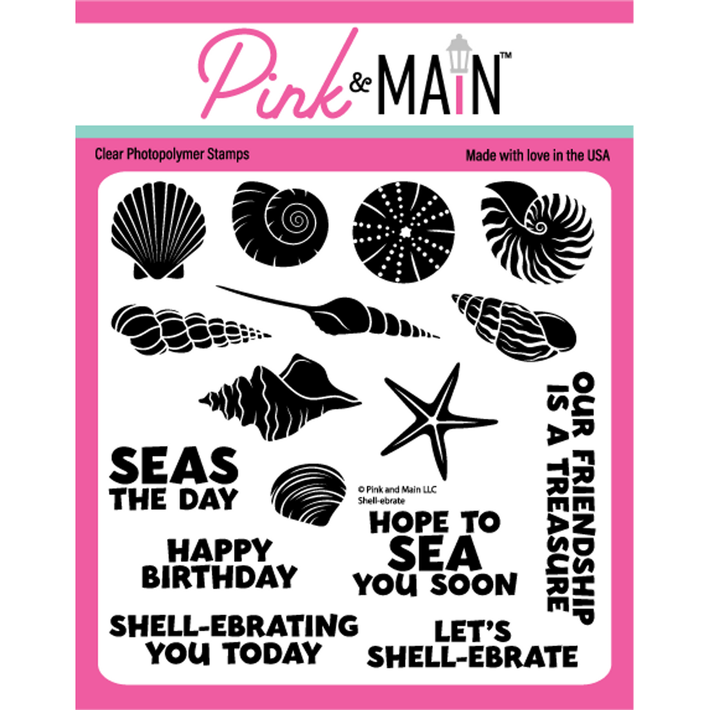 Pink and Main Shell-ebrate Clear Stamps PM0623