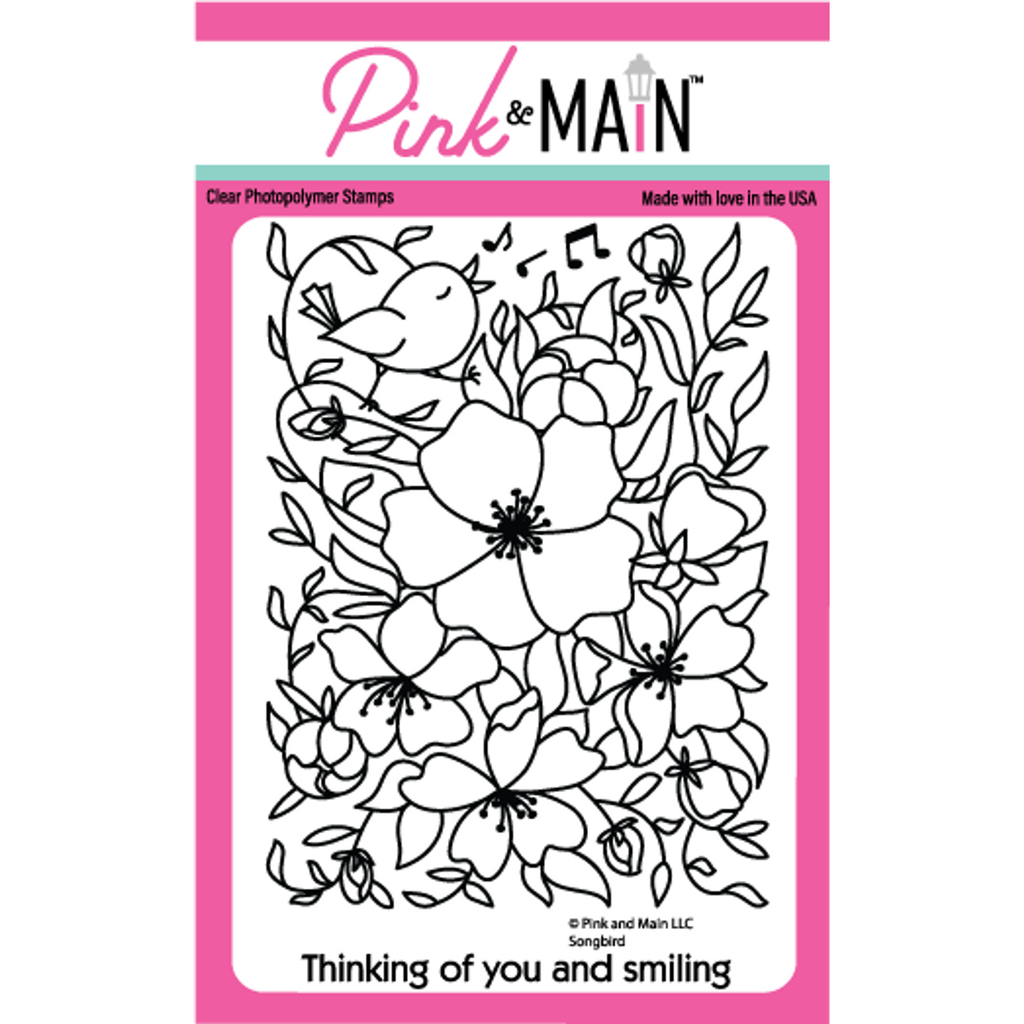 Pink and Main Songbird Clear Stamps pm0685