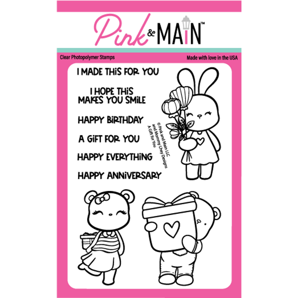 Pink and Main A Gift For You Clear Stamps pm0693