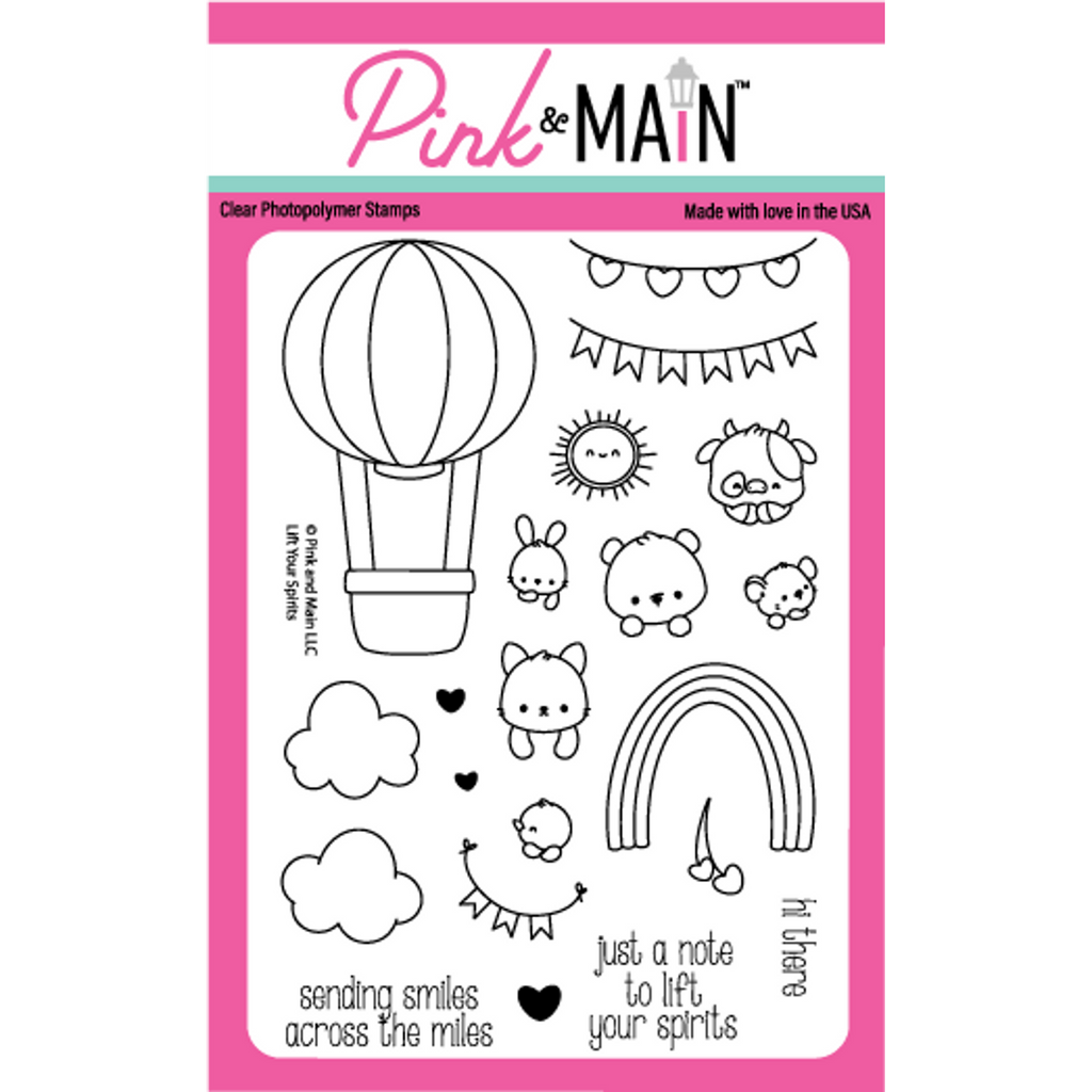 Pink and Main Lift Your Spirits Clear Stamps pm0715