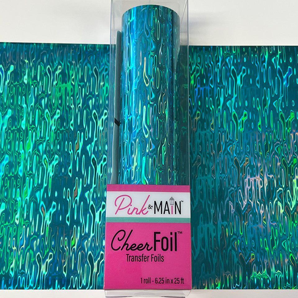 Pink and Main Waterfall Teal CheerFoil Roll PMF088