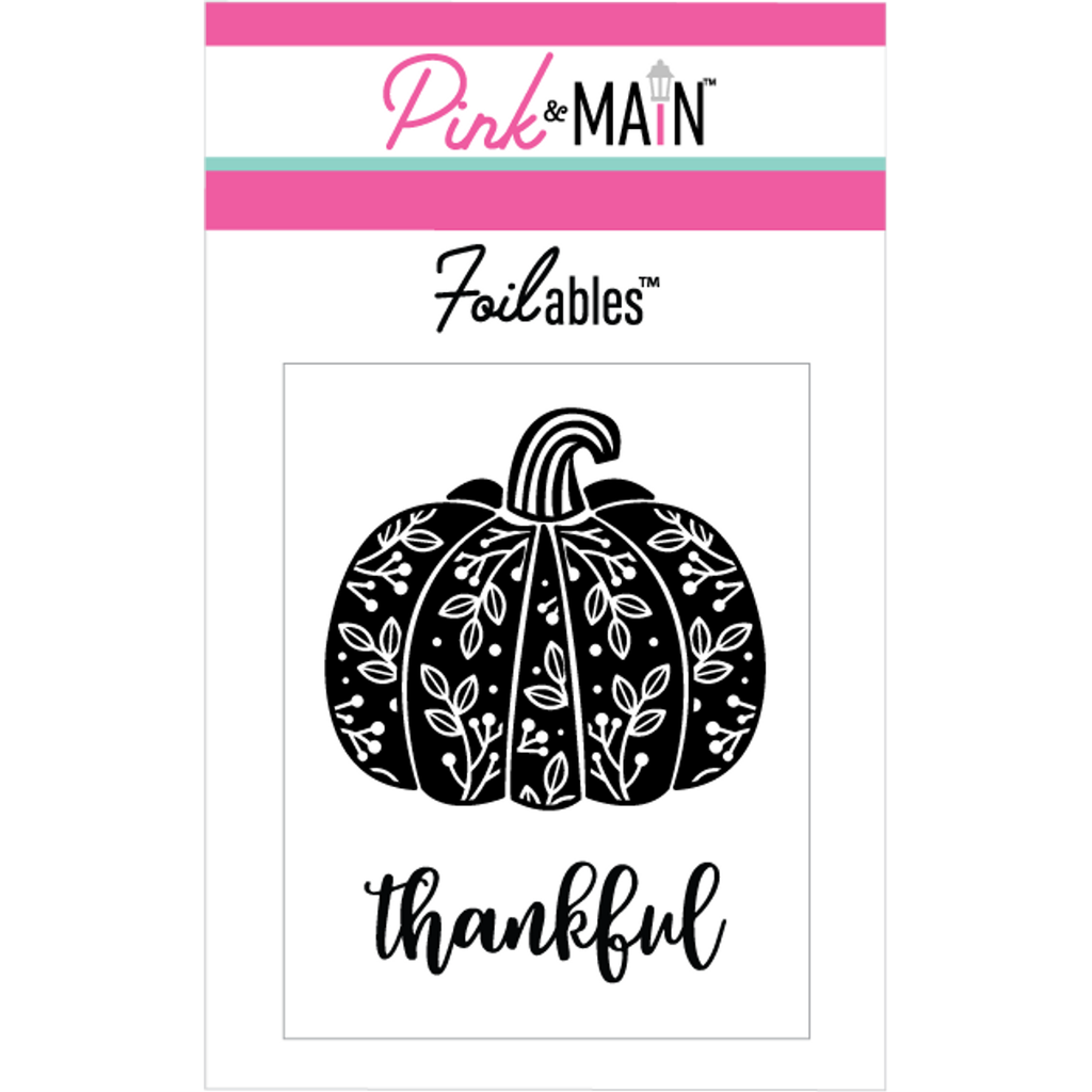 Pink and Main Thankful Pumpkins Foilables Panels PMF126