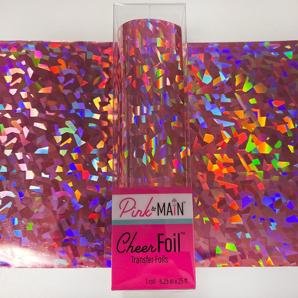 Pink and Main Shattered Pink CheerFoil Roll pmf170