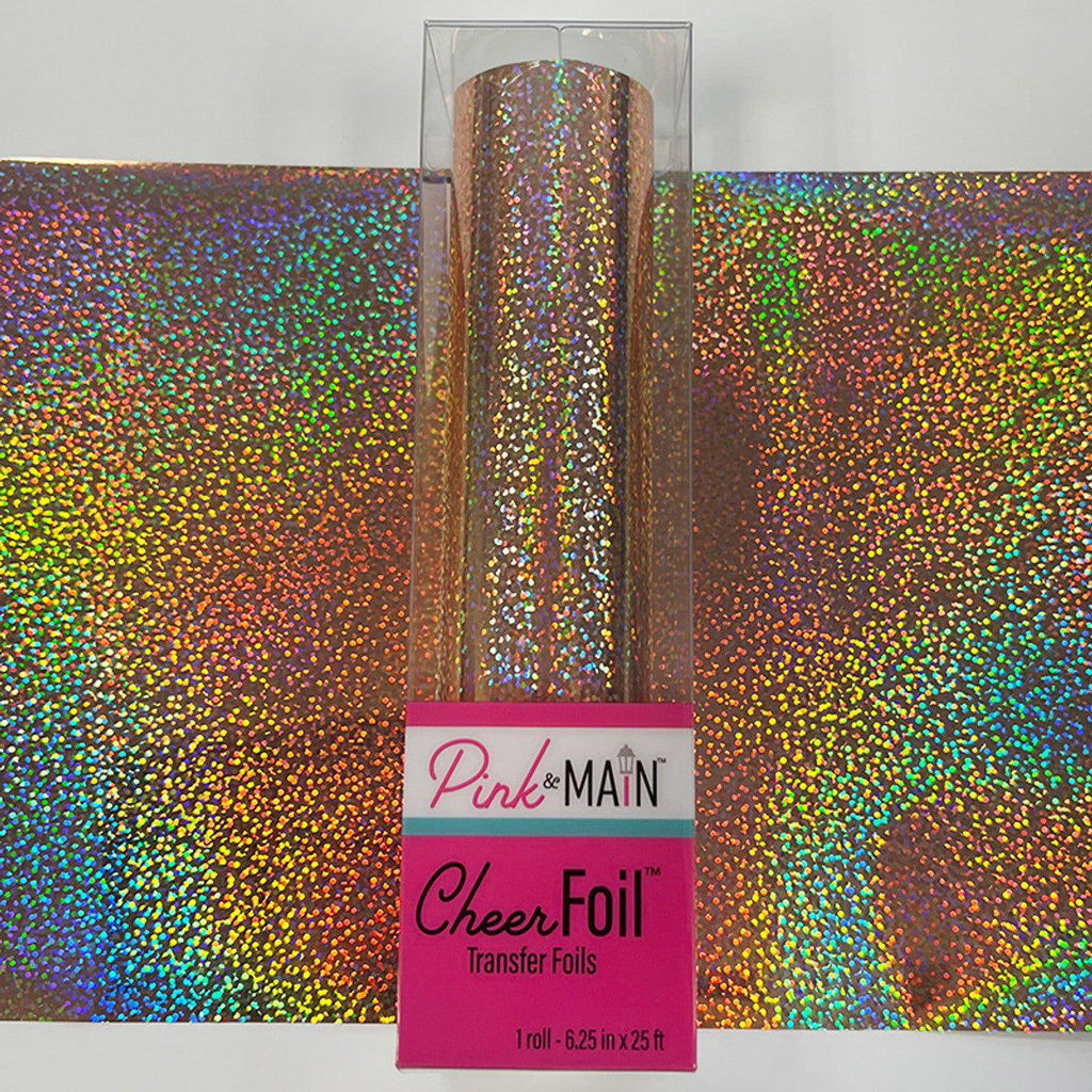 Pink and Main Glitter Peach CheerFoil Roll pmf171