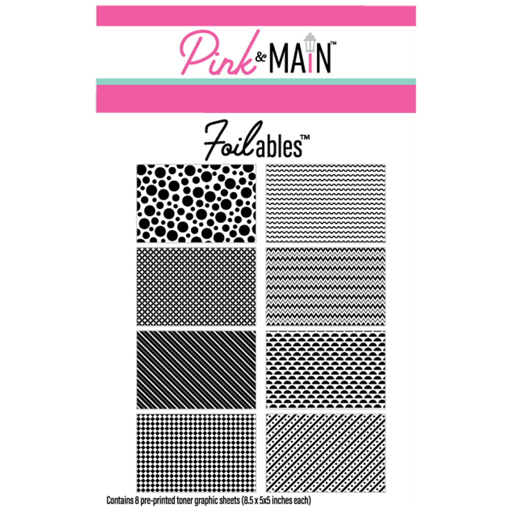 Pink and Main Fun Backgrounds Foilable Sheets pmf178