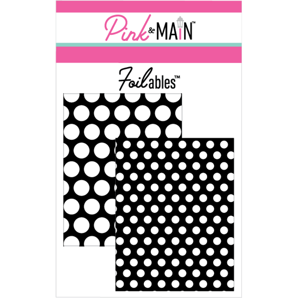 Pink and Main Reverse Dot Foilable Panels pmf183