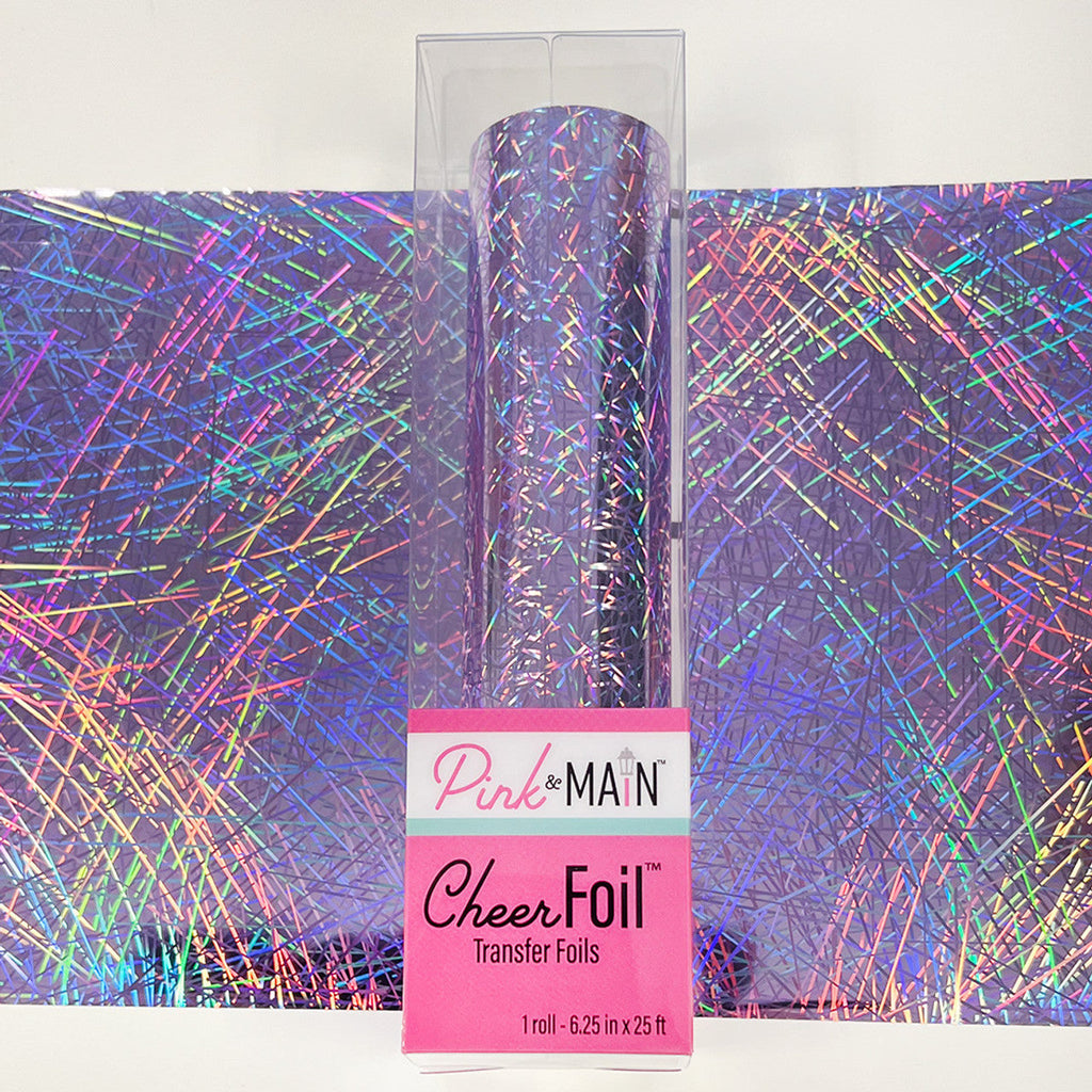 Pink and Main Tinsel Lavender CheerFoil Roll pmf187