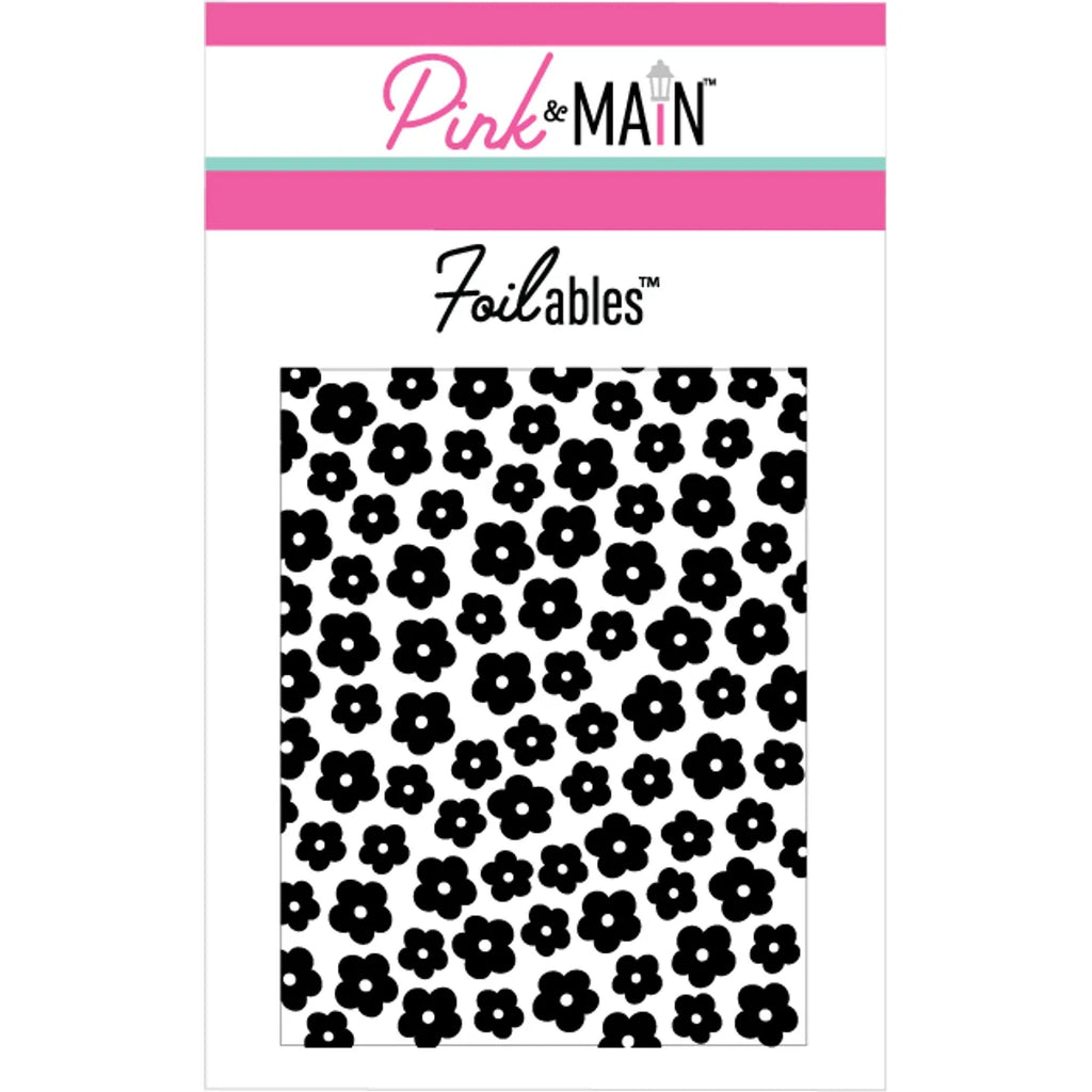 Pink and Main Spring Posies Foilables Panels pmf192