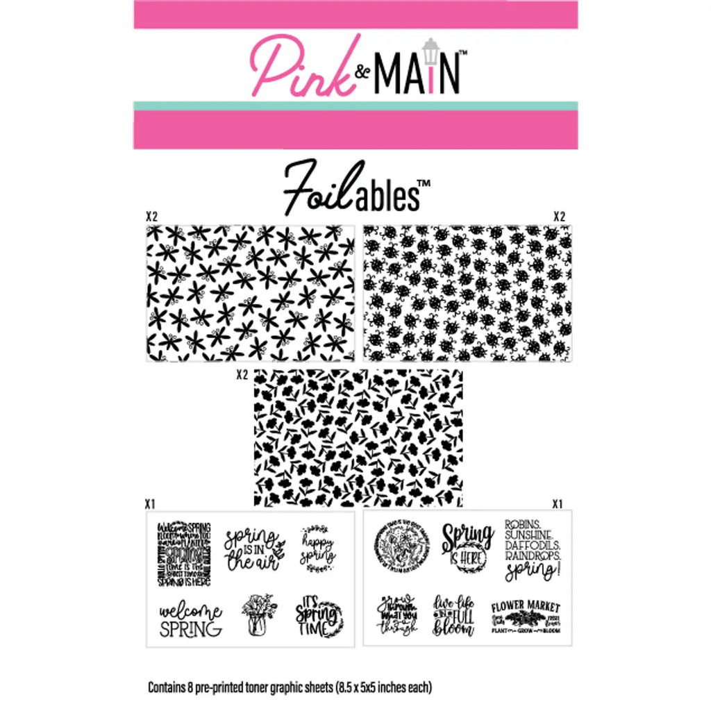 Pink and Main Welcome Spring Foilable Kit pmf193