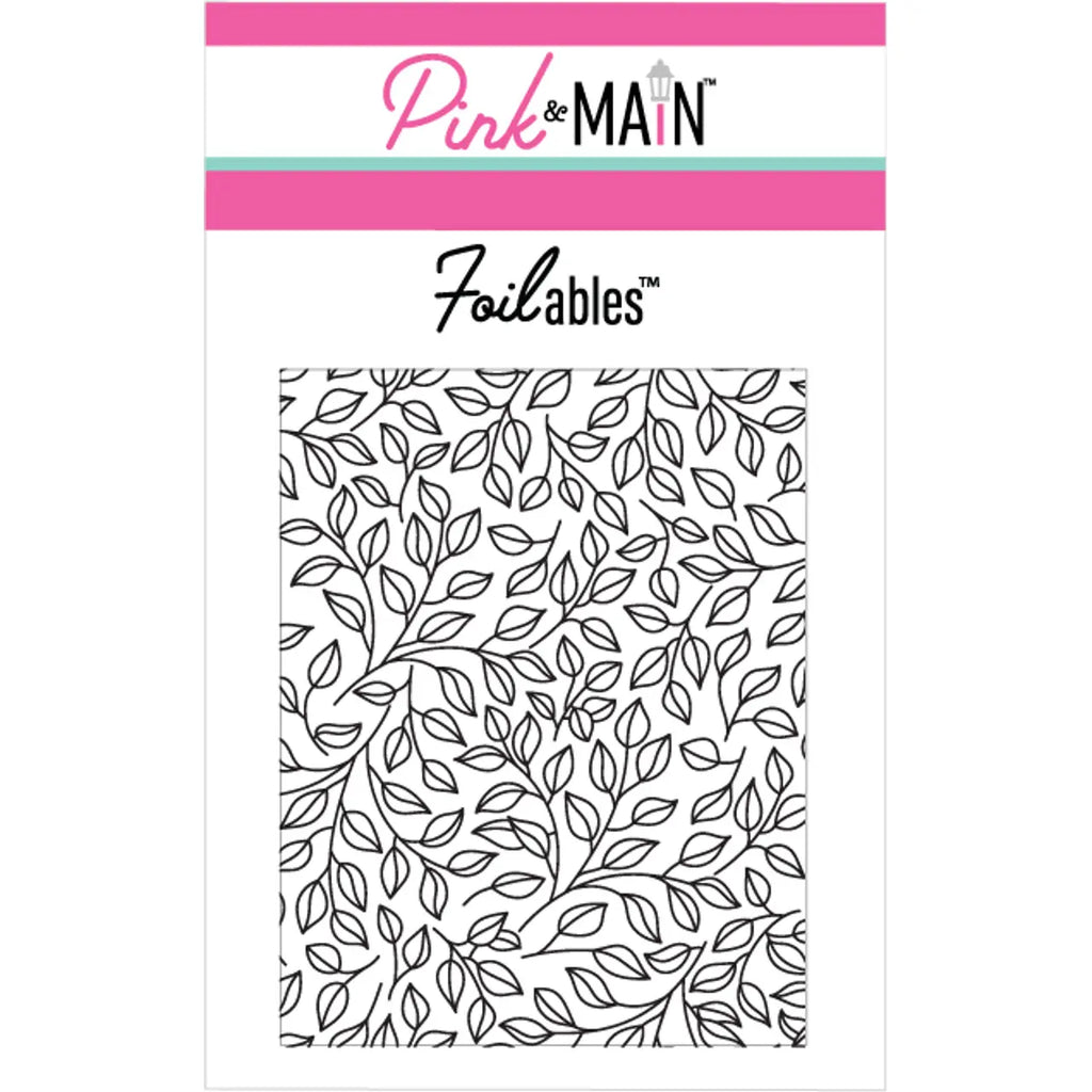 Pink and Main Leafy Backgrounds Foilable Panels pmf194