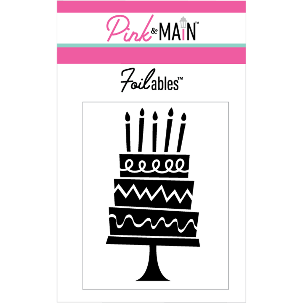 Pink and Main Tall Cake Foilables Panels pmf202