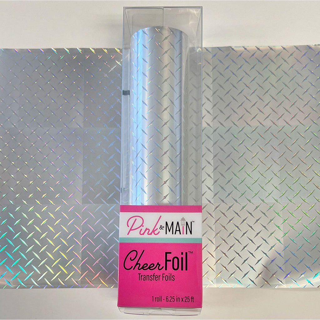 Pink and Main Diamond Plated CheerFoil Roll pmf214