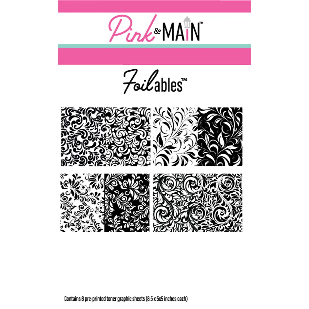 Pink and Main Filigree Foilable Sheets pmf223