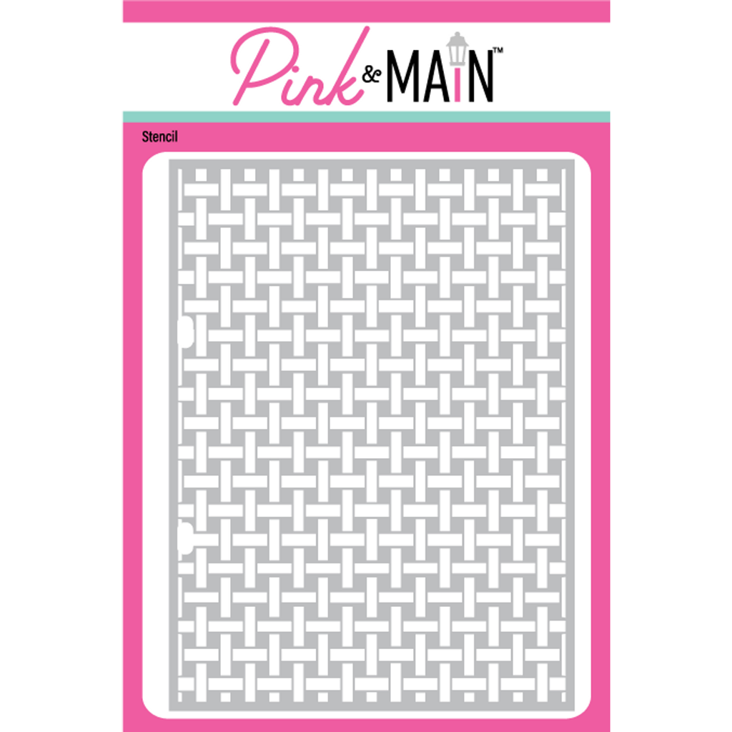 Pink and Main Basket Stencil PMS108